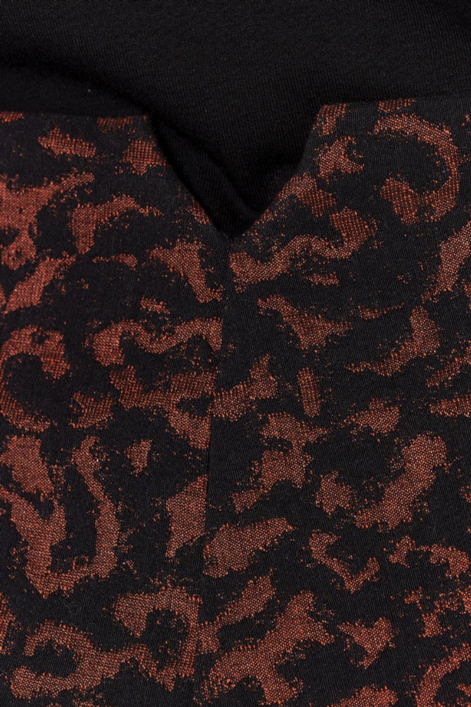 Lisa Jacquard Woven High Waisted Pants Bruin KL Lisa Jacquard Woven High Waisted Pants Bruin KL