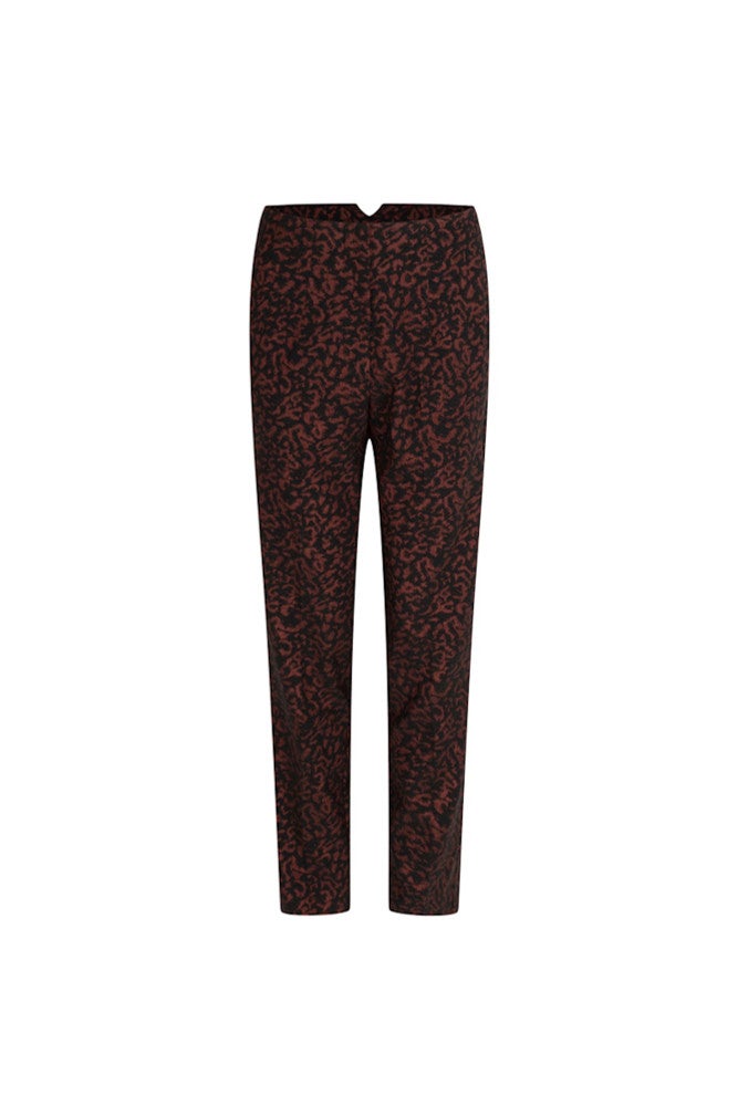 Lisa Jacquard Woven High Waisted Pants Bruin KL Lisa Jacquard Woven High Waisted Pants Bruin KL