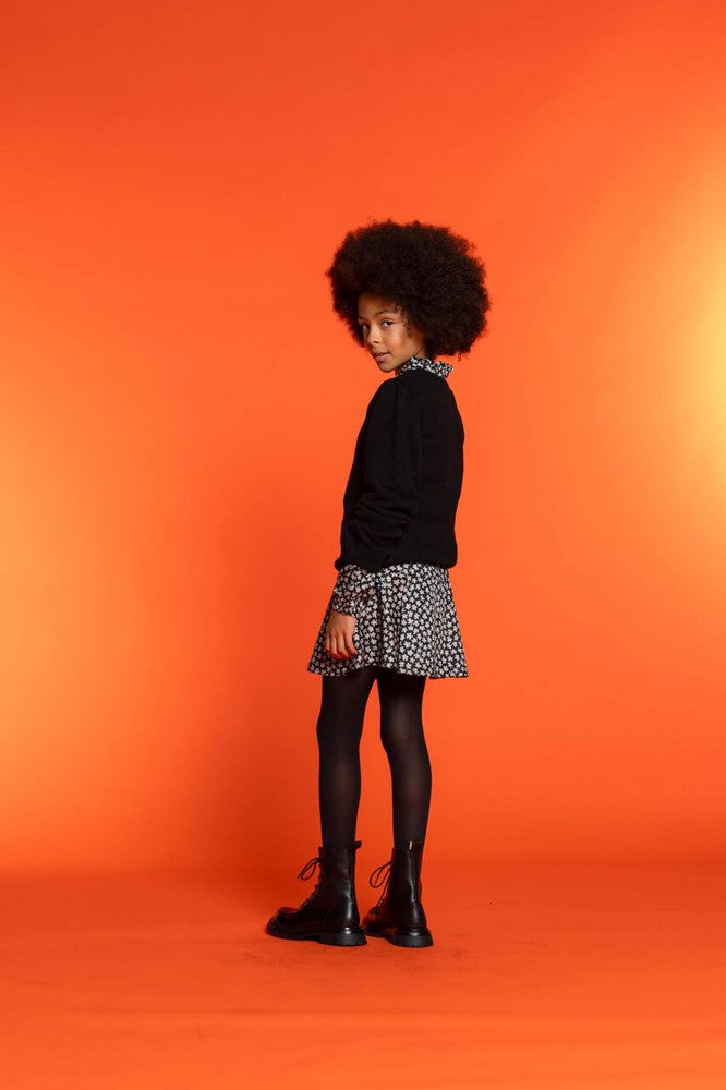 Pullover Pleated Shoulders 34538K Zwart Pullover Pleated Shoulders 34538K Zwart