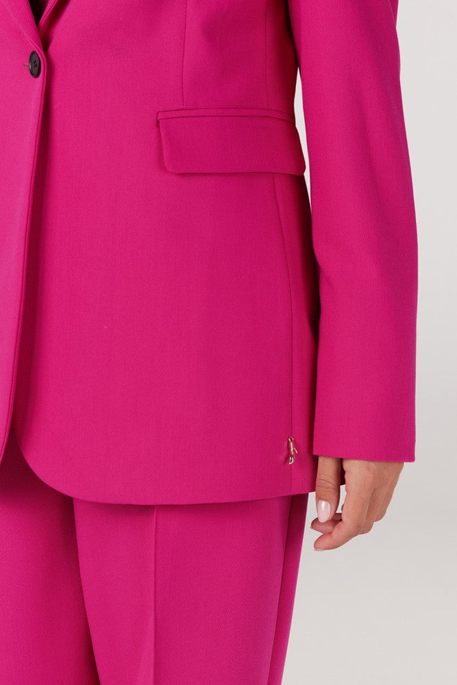 Cannes Woven Blazer With Long Sleeve Roze KL Cannes Woven Blazer With Long Sleeve Roze KL