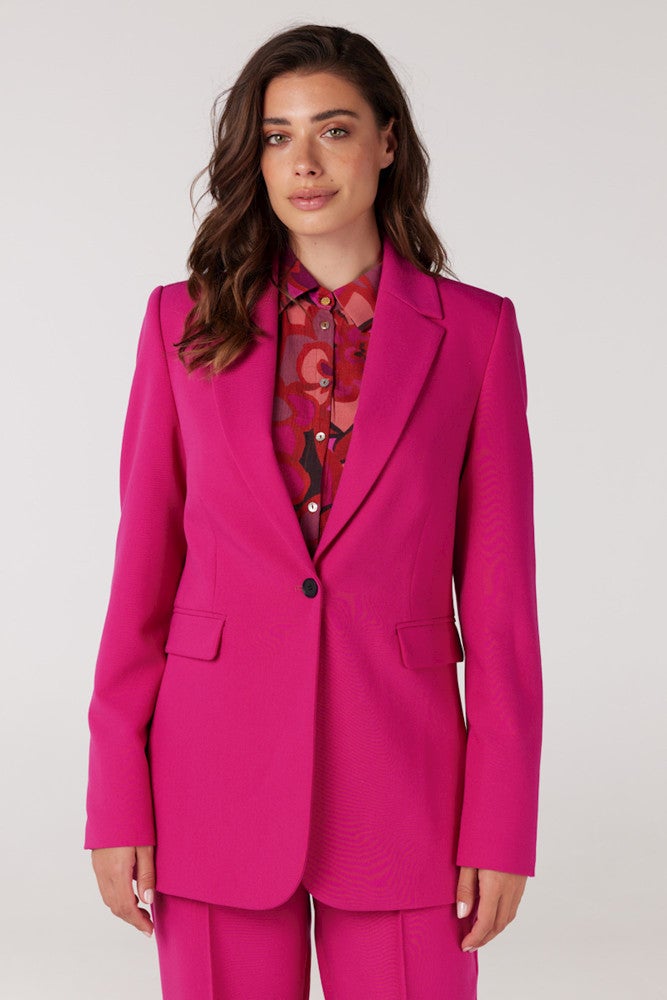 Cannes Woven Blazer With Long Sleeve Roze KL Cannes Woven Blazer With Long Sleeve Roze KL