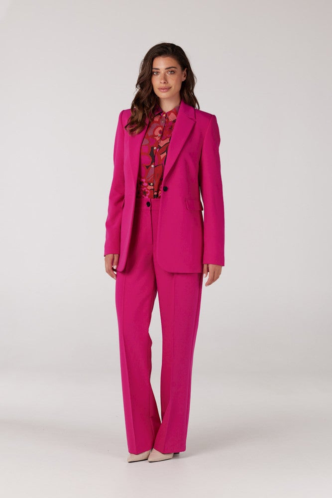 Cannes Woven Blazer With Long Sleeve Roze KL Cannes Woven Blazer With Long Sleeve Roze KL