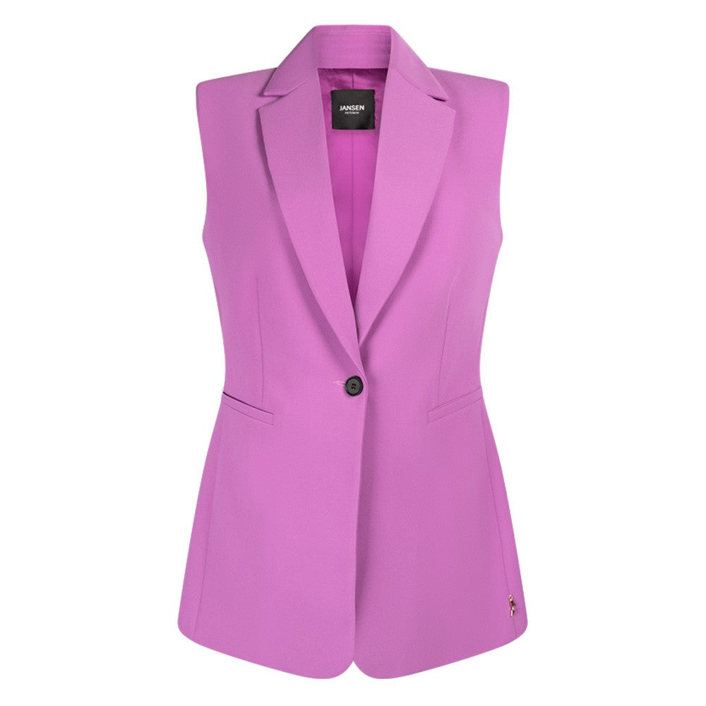 wq245 woven blazer gilet sleeveless Multi KL wq245 woven blazer gilet sleeveless Multi KL