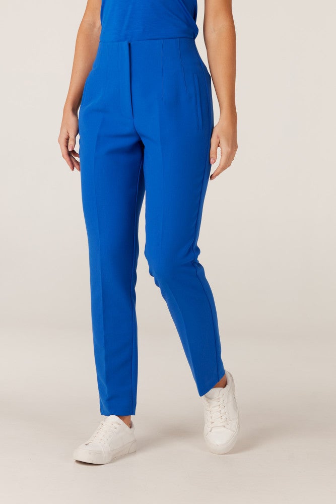wq440 woven high waisted ankle pants Blauw KL wq440 woven high waisted ankle pants Blauw KL