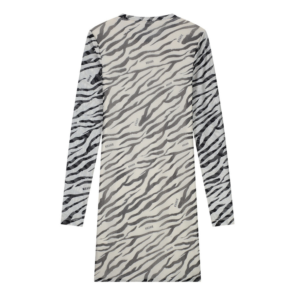Zebra Mesh Dress Wit 1 KL Zebra Mesh Dress Wit 1 KL
