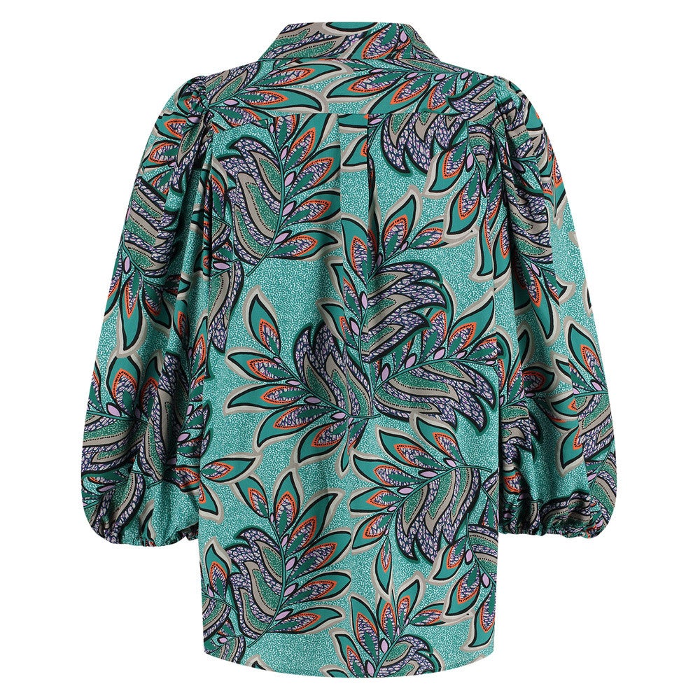 Bessie leafs blouse Groen KL Bessie leafs blouse Groen KL