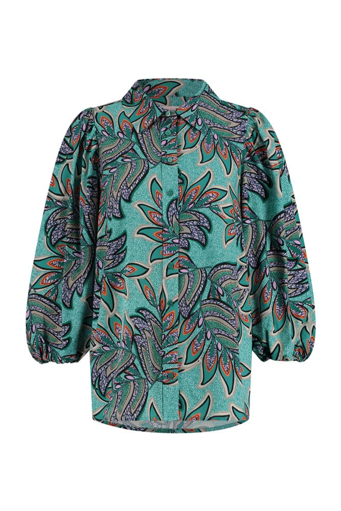 Bessie leafs blouse Groen KL Bessie leafs blouse Groen KL