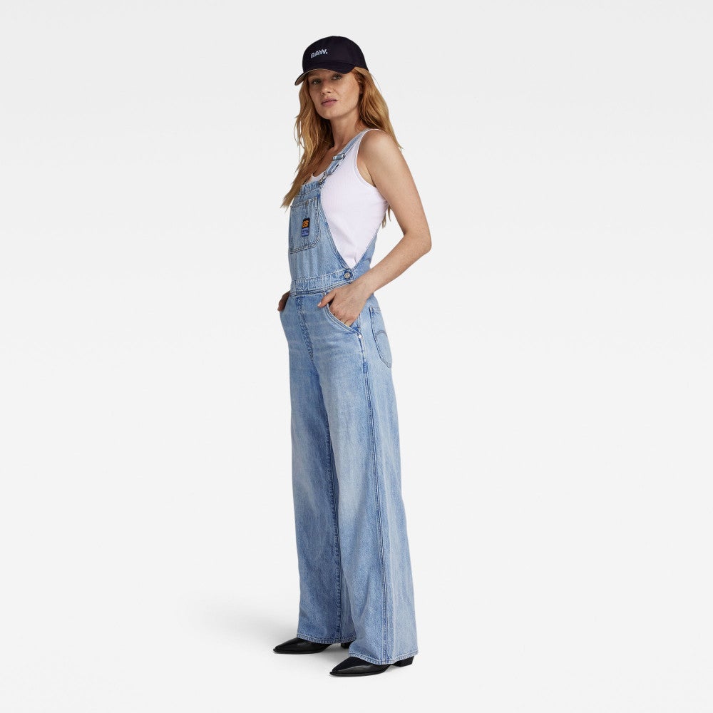 Straight Leg Dungaree wmn Blauw KL Straight Leg Dungaree wmn Blauw KL