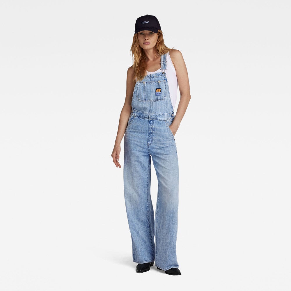 Straight Leg Dungaree wmn Blauw KL Straight Leg Dungaree wmn Blauw KL