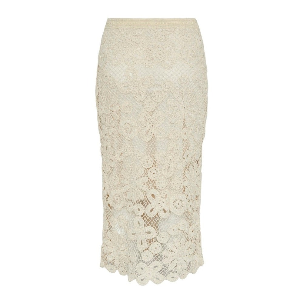 Yaslelu HMW midi crochet skirt Wit KL Yaslelu HMW midi crochet skirt Wit KL