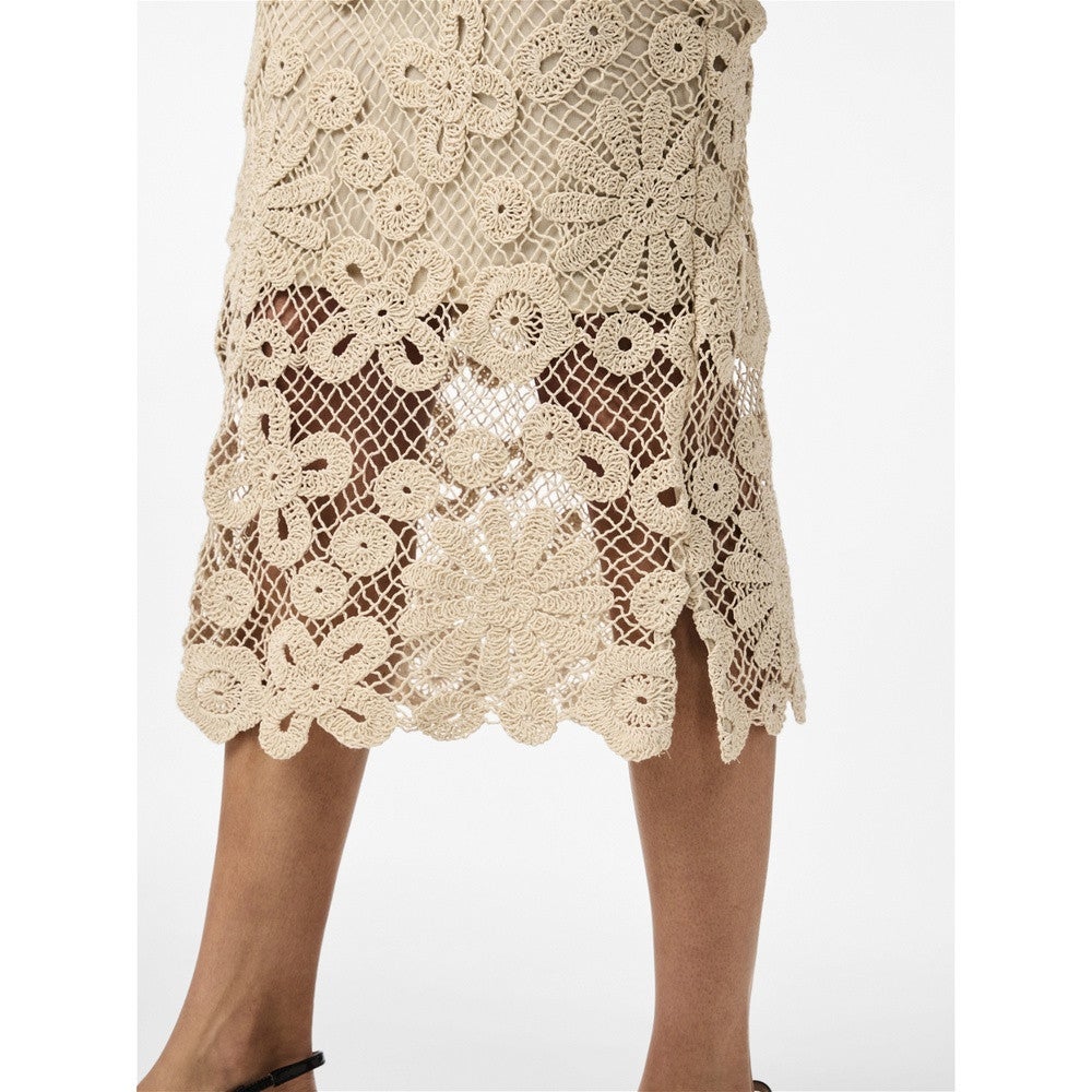 Yaslelu HMW midi crochet skirt Wit KL Yaslelu HMW midi crochet skirt Wit KL