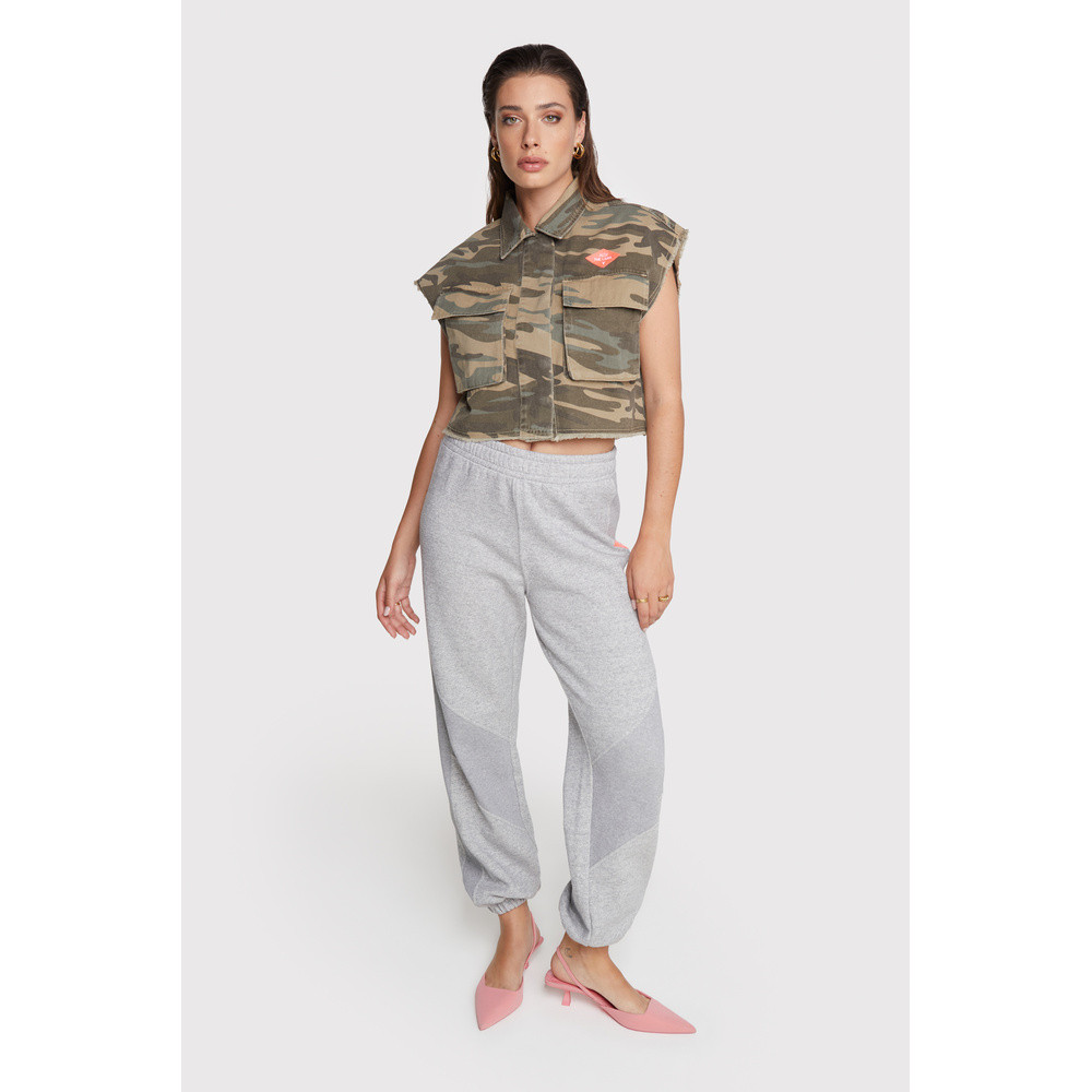 Ladies Woven Camouflage Cotton Waistcoat Groen KL Ladies Woven Camouflage Cotton Waistcoat Groen KL