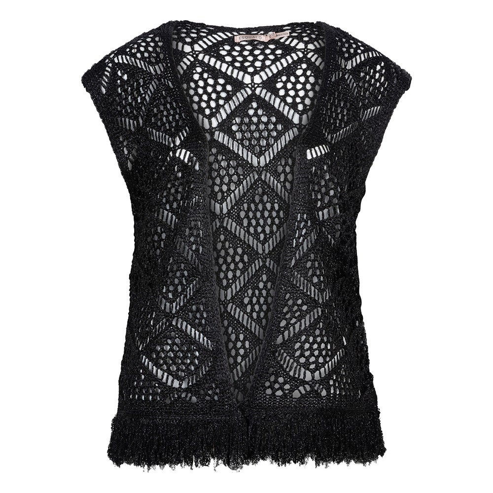 Gilet fringes Zwart KL Gilet fringes Zwart KL