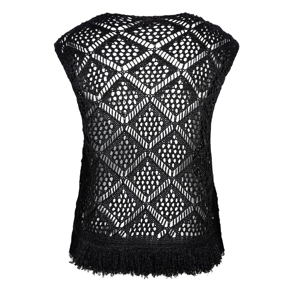 Gilet fringes Zwart KL Gilet fringes Zwart KL