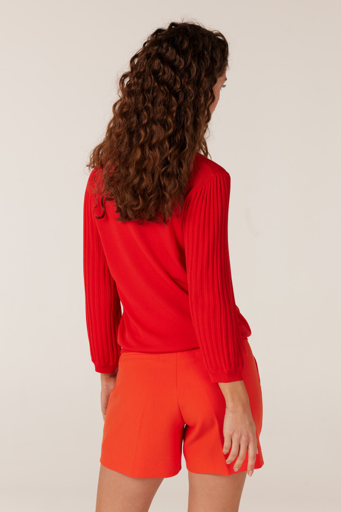 k239 cardigan 3/4 sleeve Oranje KL k239 cardigan 3/4 sleeve Oranje KL