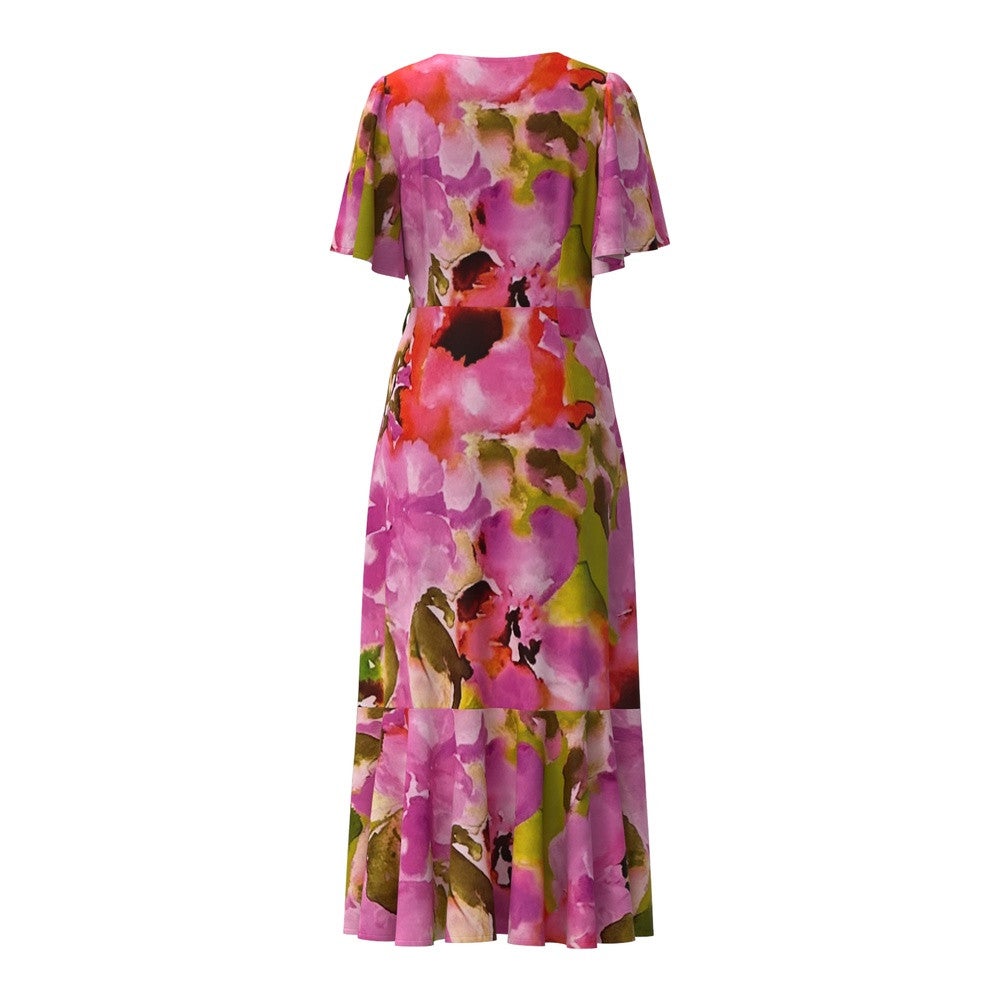 Yaslingo SS long dress Paars KL Yaslingo SS long dress Paars KL