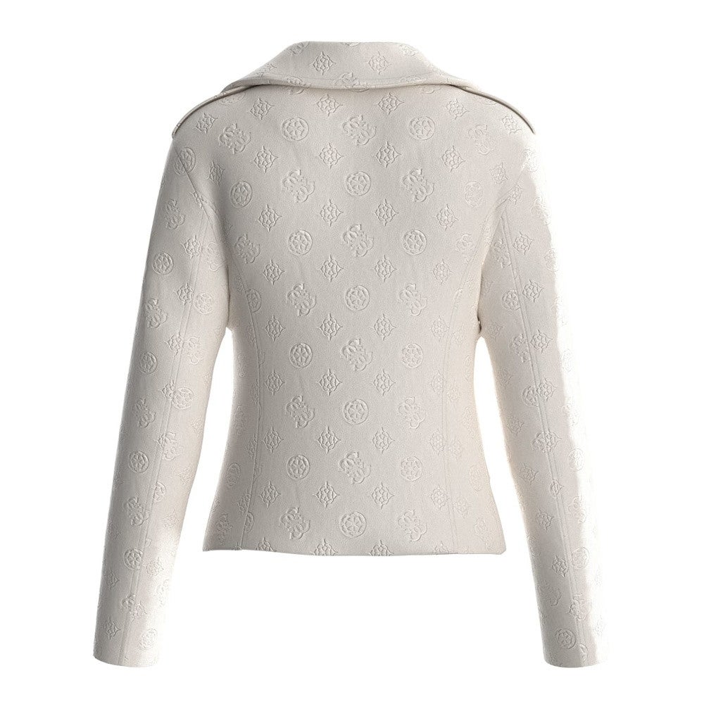 New Monica Embossed Logo Jacket Wit KL New Monica Embossed Logo Jacket Wit KL
