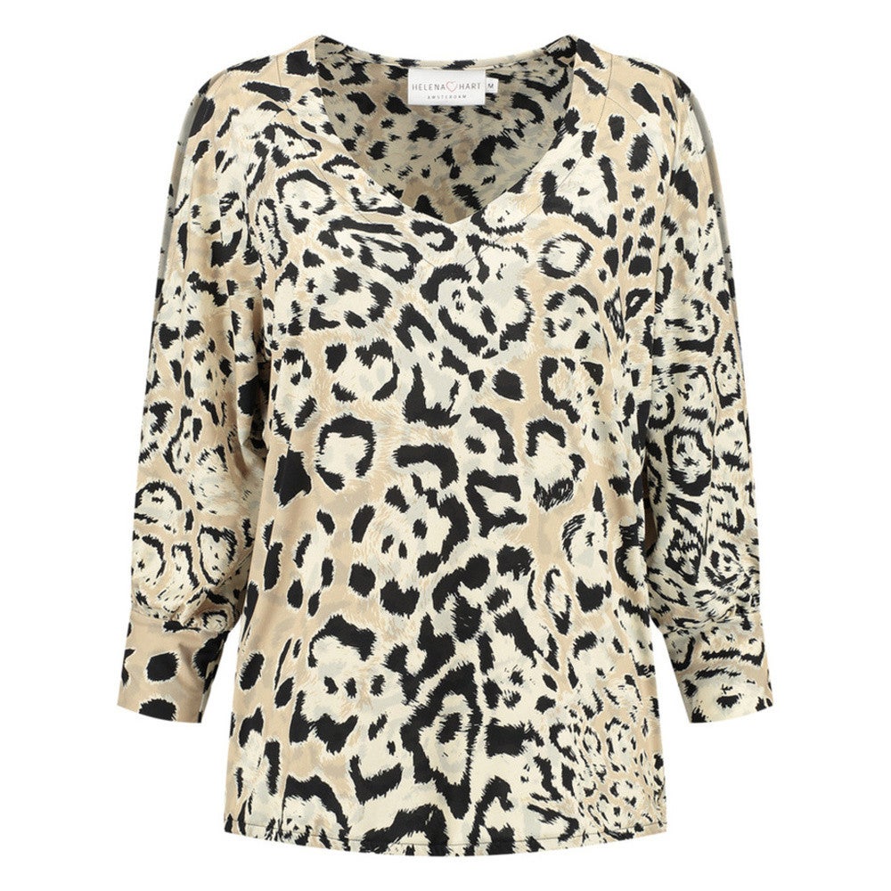 Top hollie print vox Nieuw Beige KL Top hollie print vox Nieuw Beige KL