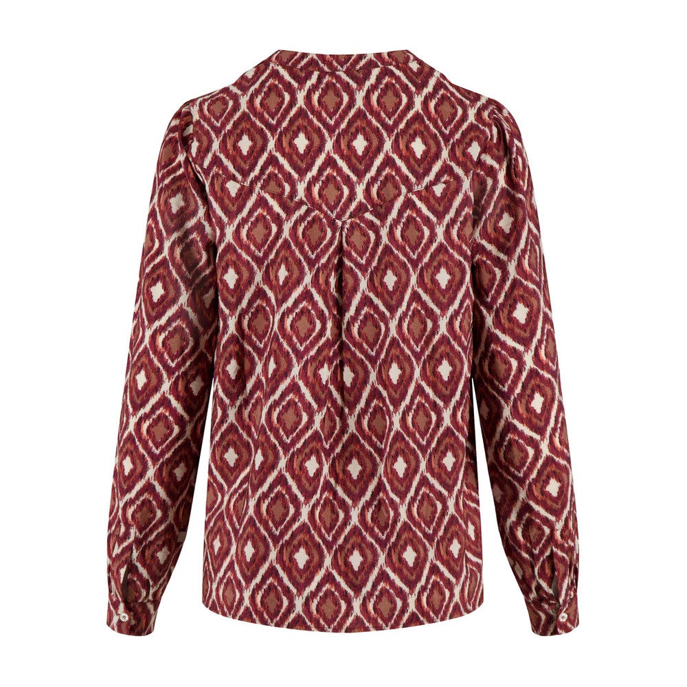 blouse met ikat print Multi KL blouse met ikat print Multi KL