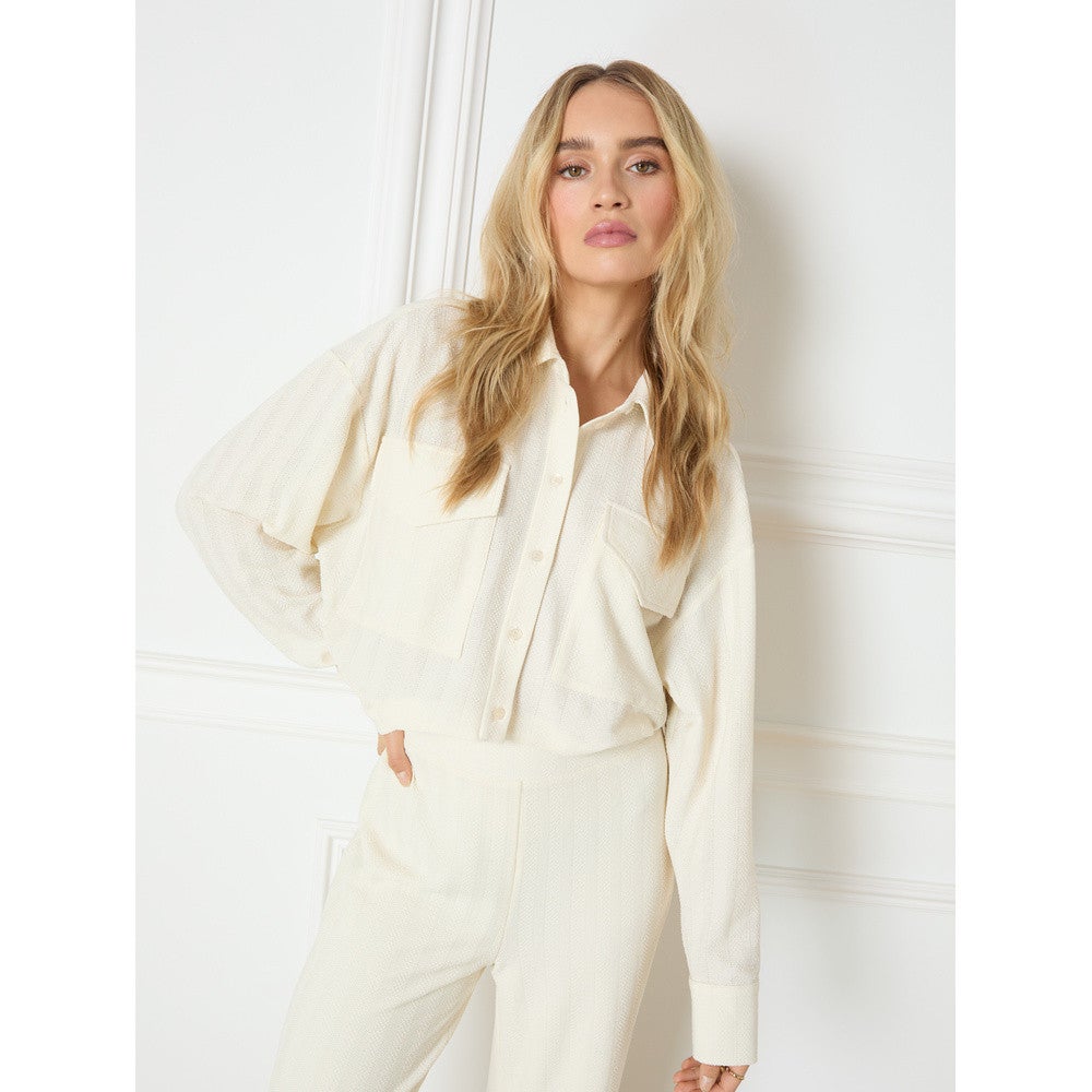 Ladies knitted cropped blouse Lyloe Roomwit Ladies knitted cropped blouse Lyloe Roomwit