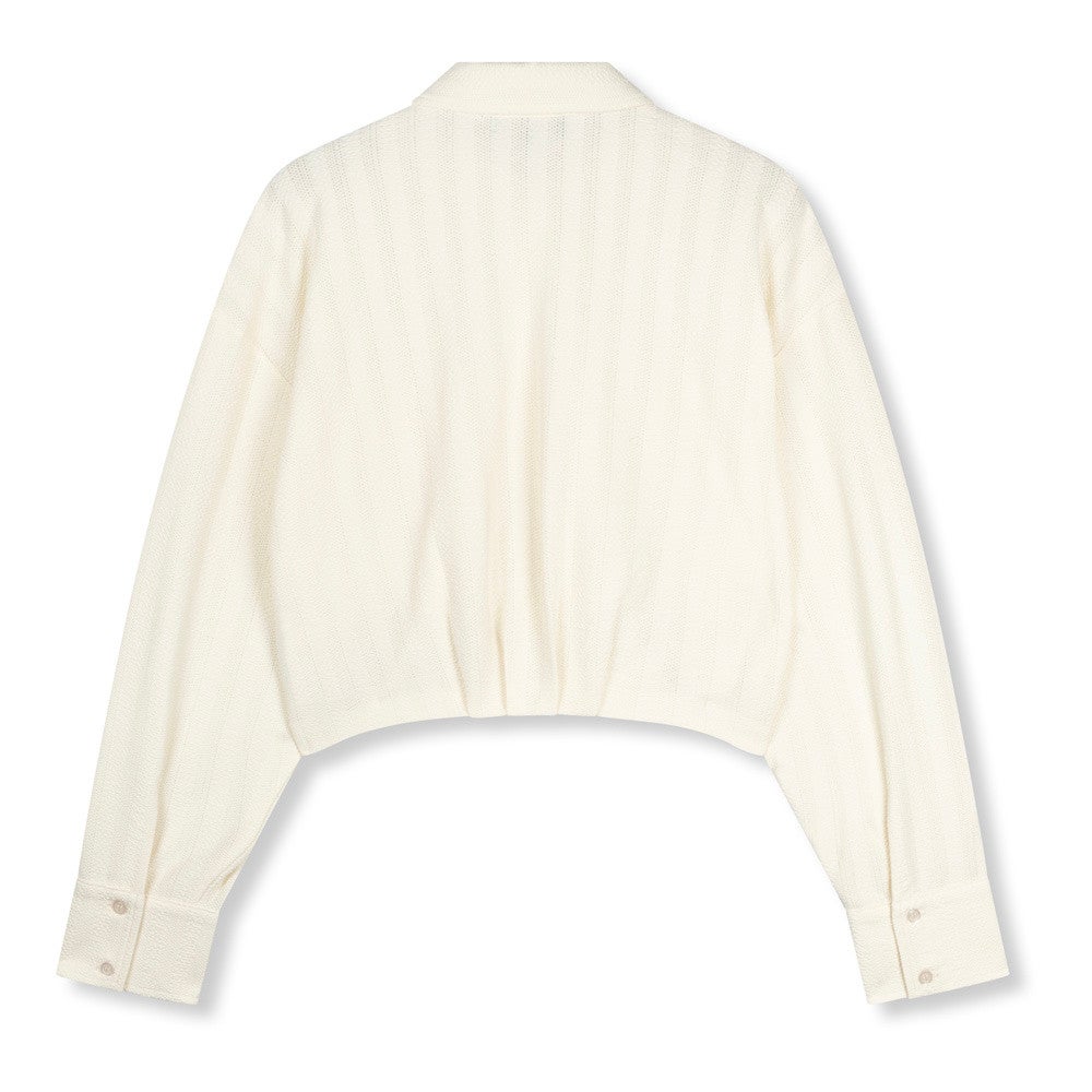 Ladies knitted cropped blouse Lyloe Roomwit Ladies knitted cropped blouse Lyloe Roomwit