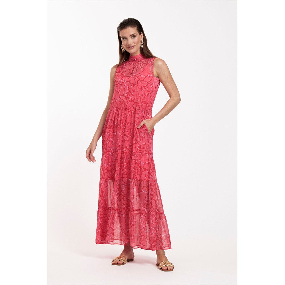 Farah crepe dress Rood KL Farah crepe dress Rood KL