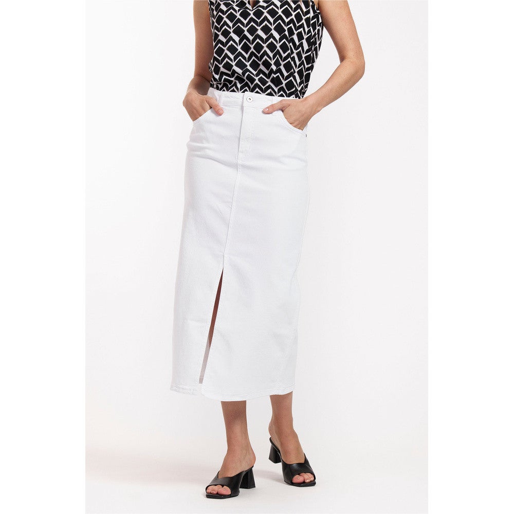 Annebella denim skirt Wit Annebella denim skirt Wit