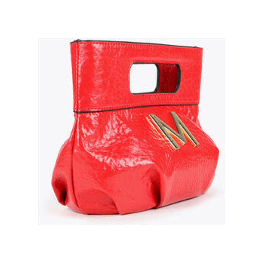 Handtas met tranjes en glanzende details Rood KL Handtas met tranjes en glanzende details Rood KL