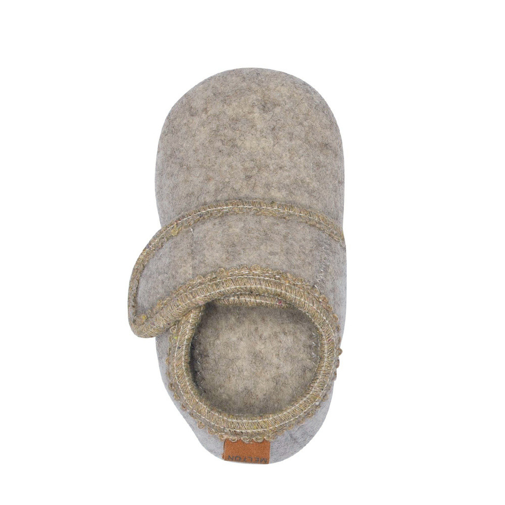 Melton Classic Wool Slippers Beige Melange Beige KL Melton Classic Wool Slippers Beige Melange Beige KL
