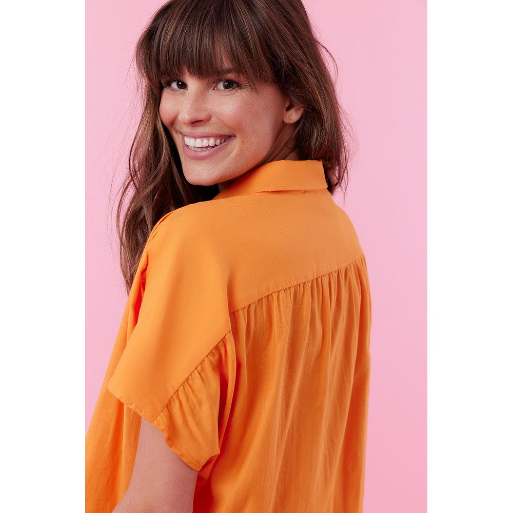 Livia Blouse KM uni Geel KL Livia Blouse KM uni Geel KL