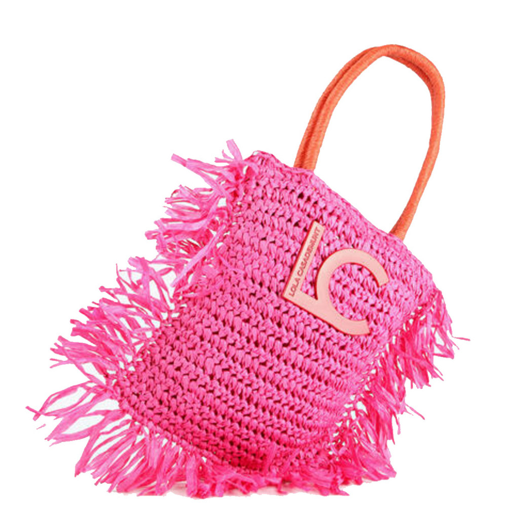 Tas met contrasterend logo Roze KL Tas met contrasterend logo Roze KL