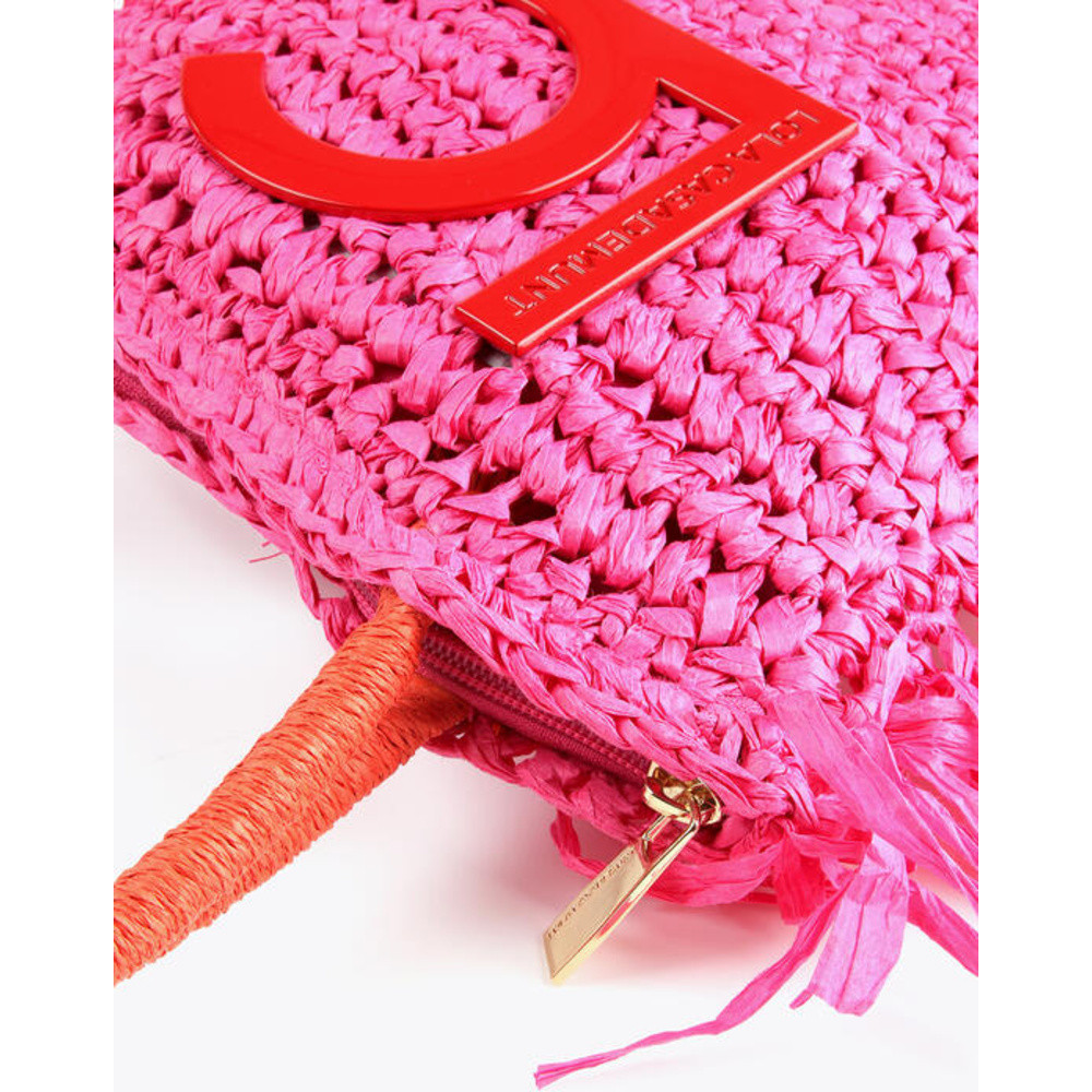 Tas met contrasterend logo Roze KL Tas met contrasterend logo Roze KL
