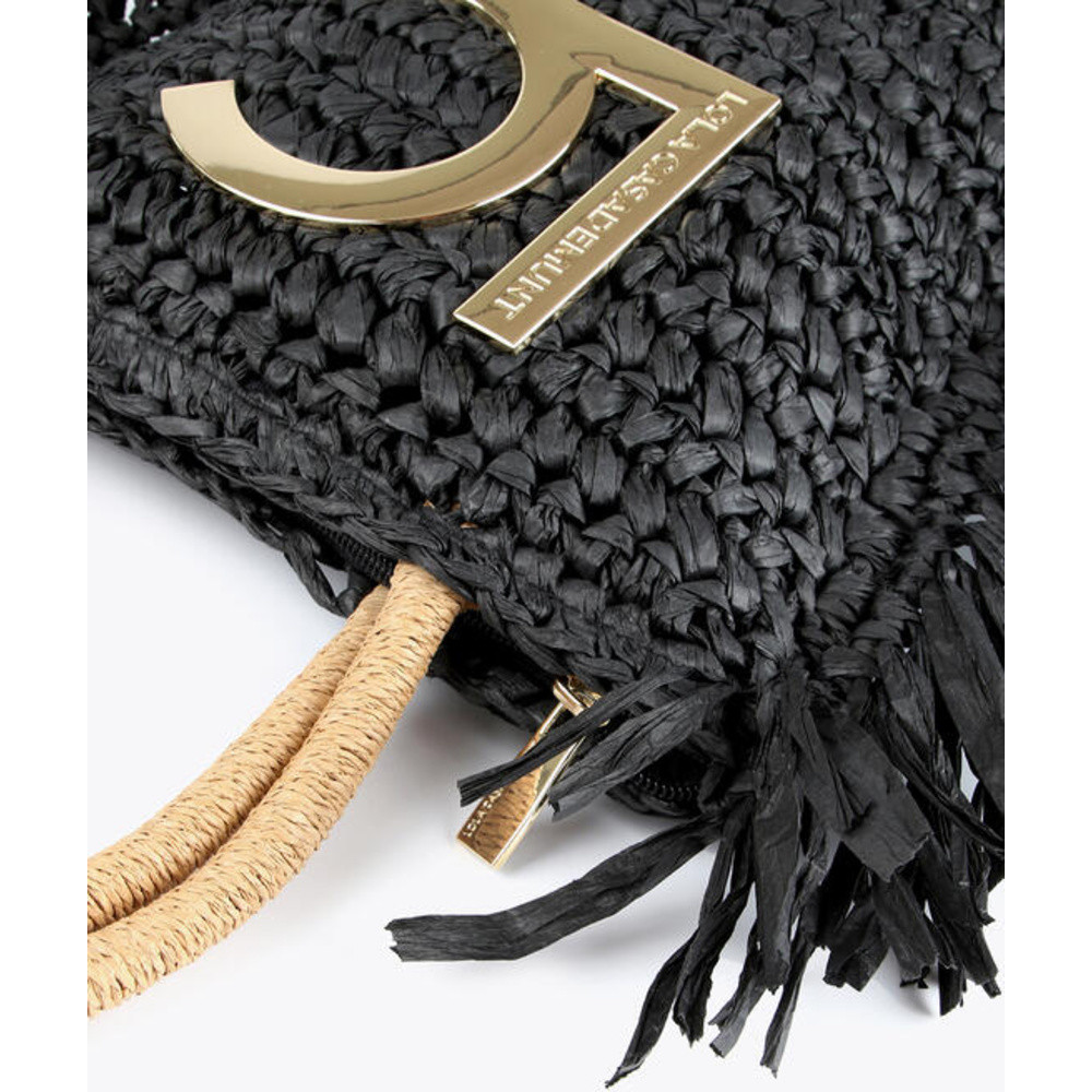 Tas met contrasterend logo Zwart KL Tas met contrasterend logo Zwart KL