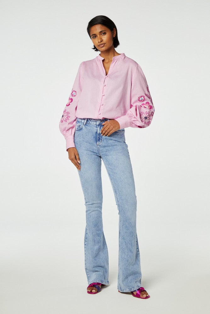 Eva Flare Denim Blauw KL Eva Flare Denim Blauw KL