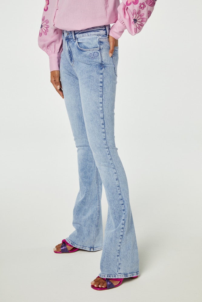 Eva Flare Denim Blauw KL Eva Flare Denim Blauw KL