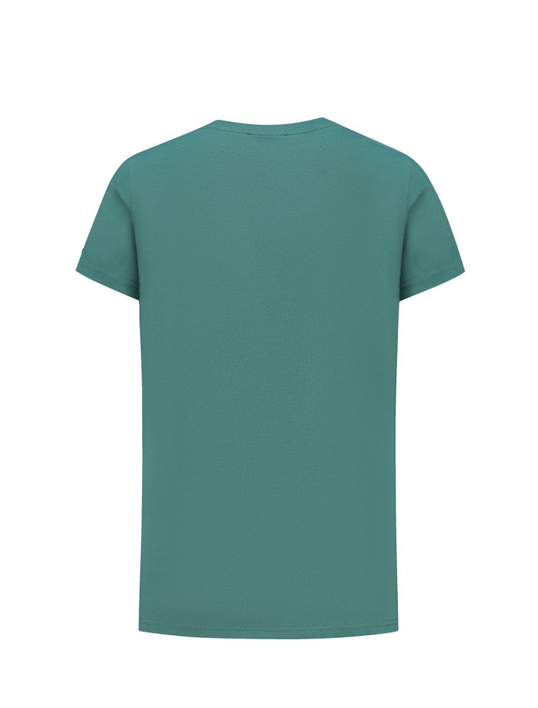 T-shirt with frontprint waves Groen KL T-shirt with frontprint waves Groen KL