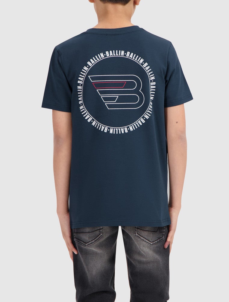 T-shirt with front and backprint Donker blauw KL T-shirt with front and backprint Donker blauw KL