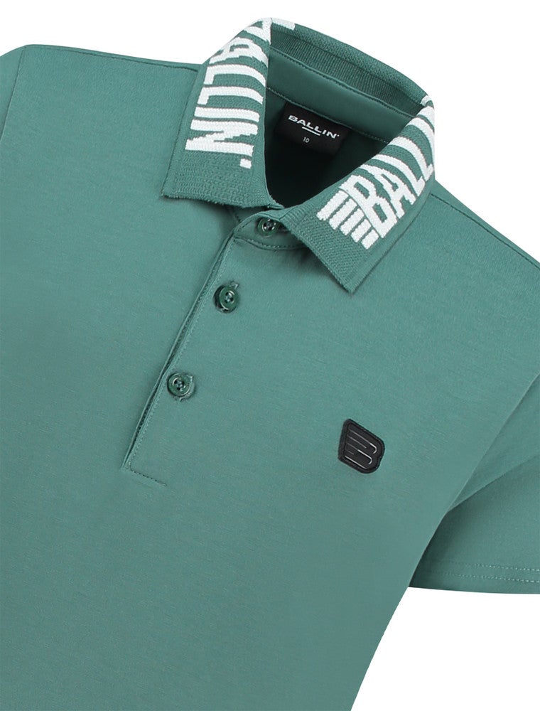 Polo with frontlogo on chest Groen KL Polo with frontlogo on chest Groen KL
