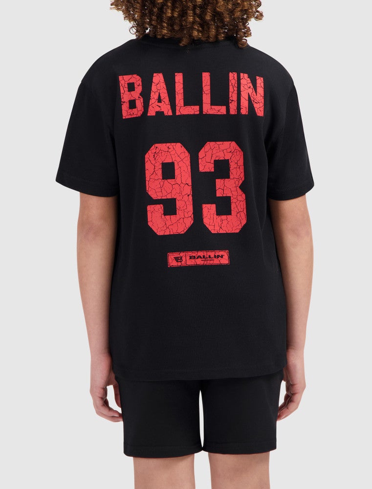 T-shirt with front and backprint Zwart T-shirt with front and backprint Zwart