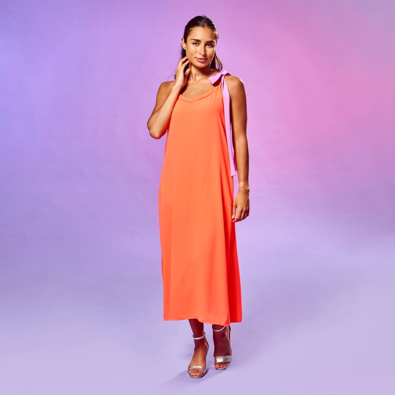 Saint Tropez mouwloze jurk Oranje KL Saint Tropez mouwloze jurk Oranje KL