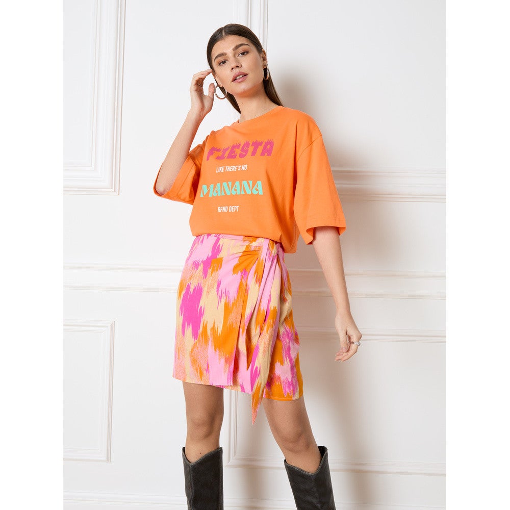 Ladies woven wrap skirt Estelle Roze KL Ladies woven wrap skirt Estelle Roze KL