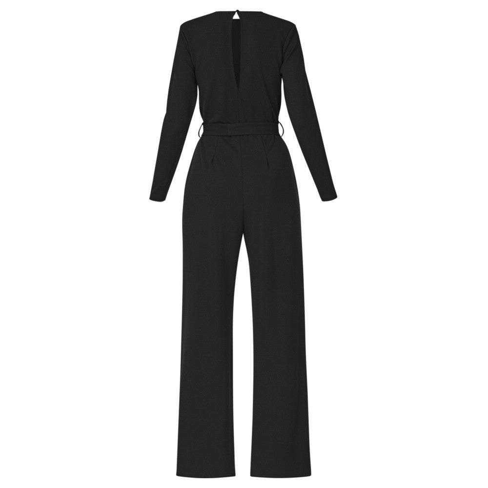 Greb Jumpsuit V Zwart Greb Jumpsuit V Zwart