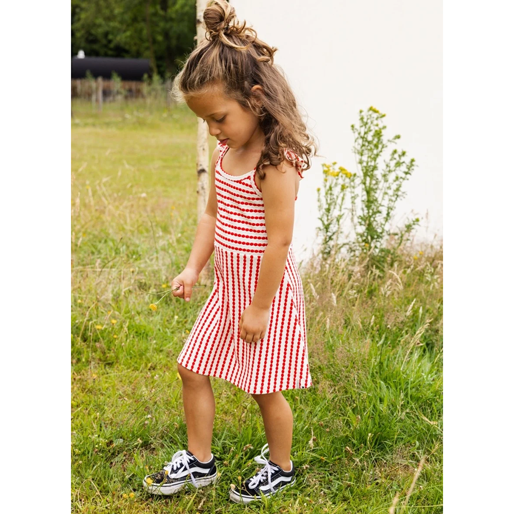 Little striped dress Rood KL Little striped dress Rood KL