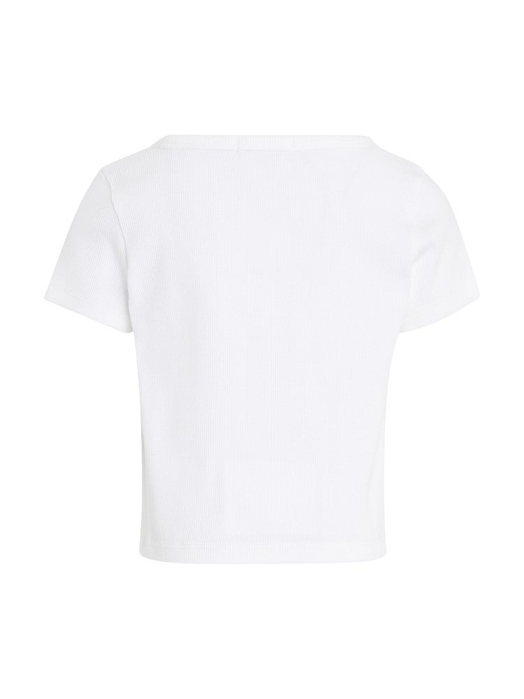 RIB BADGE SQUARE SS TEE Wit KL RIB BADGE SQUARE SS TEE Wit KL