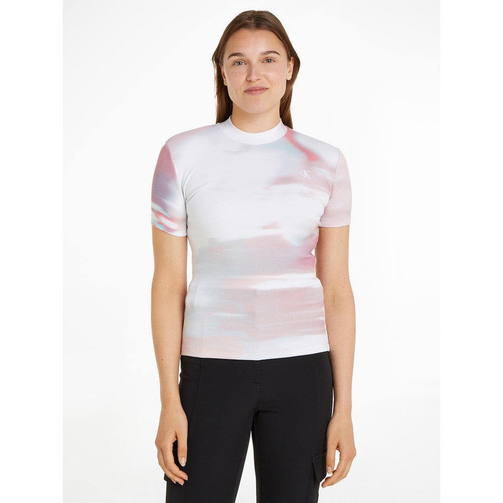 AOP rib tee Blauw KL AOP rib tee Blauw KL