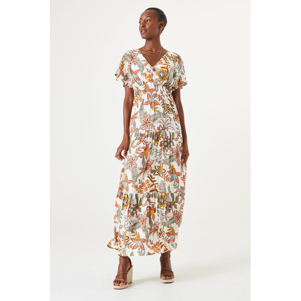 Jurk Q40087 Beige KL Jurk Q40087 Beige KL