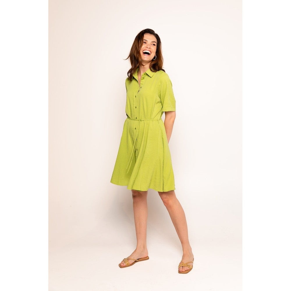 Dress Met Knoopjes Groen KL Dress Met Knoopjes Groen KL