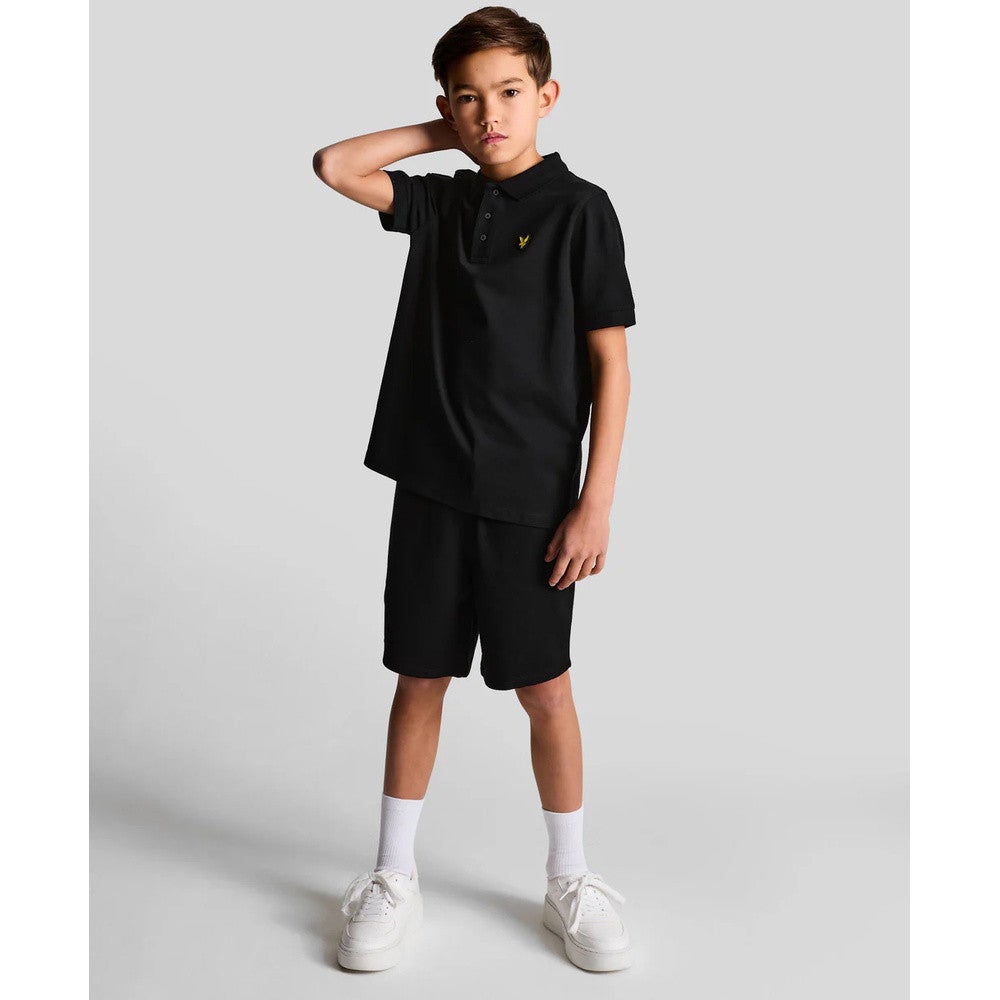 Plain Polo Shirt Zwart KL Plain Polo Shirt Zwart KL