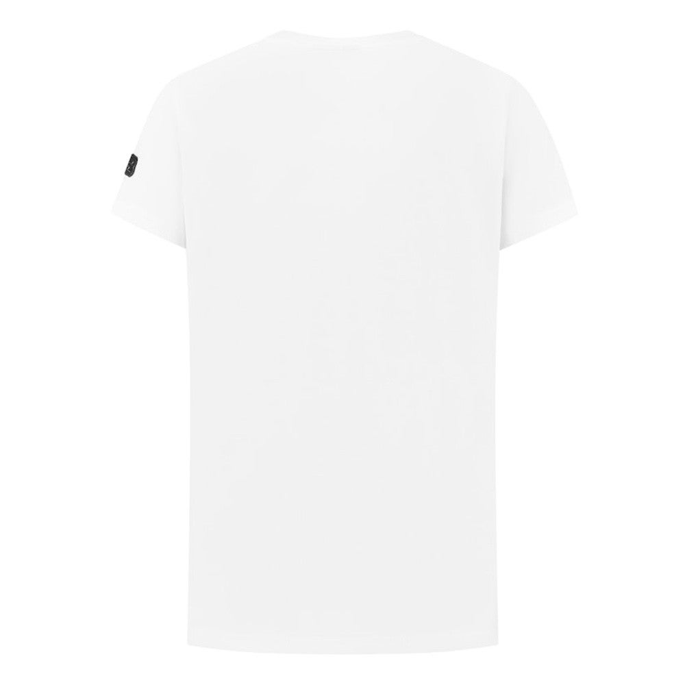 T-shirt with frontprint waves Wit KL T-shirt with frontprint waves Wit KL