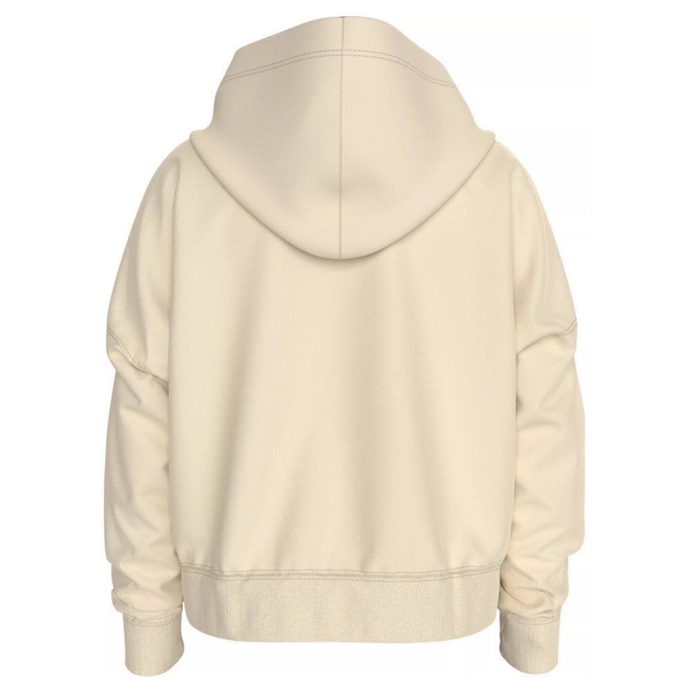 CK Logo Boxy Hoodie Off White CK Logo Boxy Hoodie Off White